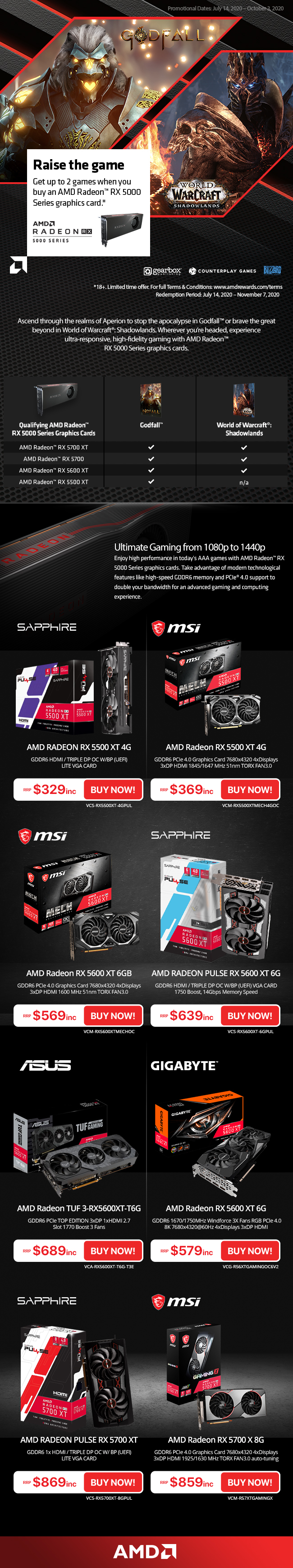 AMD Raise The Game