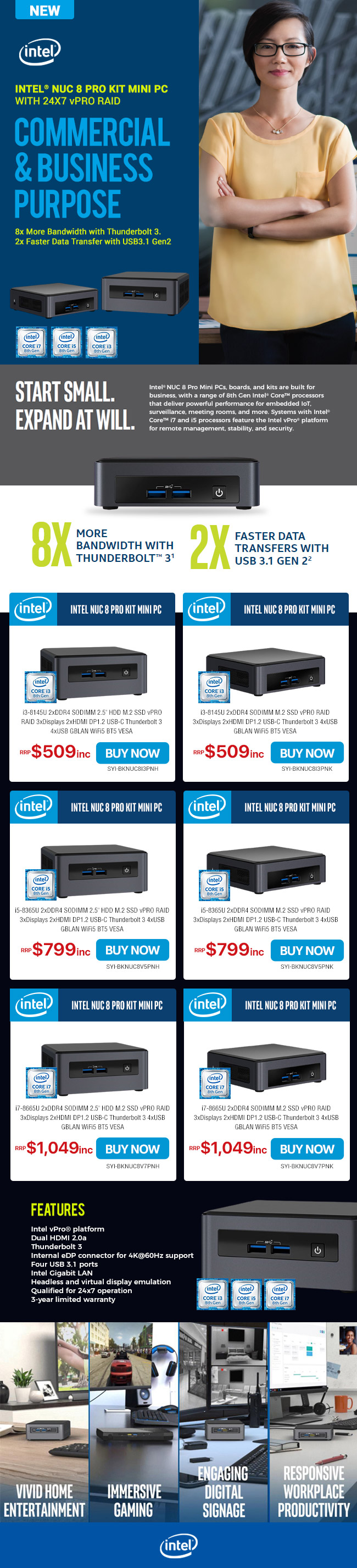 Intel NUC 8 PRO Kit