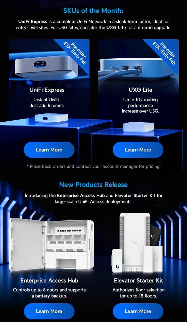 Ubiquiti New Product Release & Monthly Update Leader is Asia’s